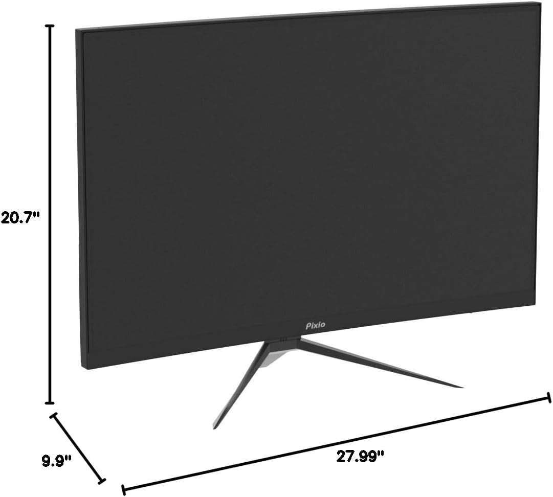PXC325 32 Inch 165Hz Refresh Rate FHD 1080P Resolution 1500R Curved VA Panel 1Ms MPRT Response Time Adaptive Sync HDR Tilting Stand Gaming Monitor